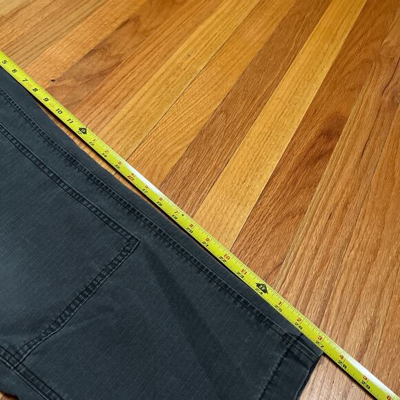 Abercrombie & Fitch Mens 34x27 Loose Fit Double Knee Carpenter Pant Gray Fading - Picture 7 of 10